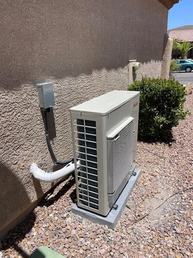 Residential air conditioning condenser unit in Bozeman